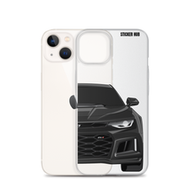 Load image into Gallery viewer, Black 6th Gen Camaro ZL1 - iPhone Case