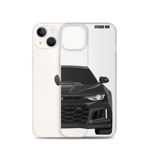 Black 6th Gen Camaro ZL1 - iPhone Case