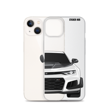 Load image into Gallery viewer, White 6th Gen Camaro ZL1 1LE - iPhone Case