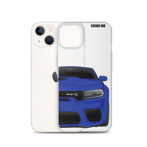 Blue Charger Hellcat (Widebody) - Phone Case