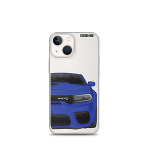 Blue Charger Hellcat (Widebody) - Phone Case