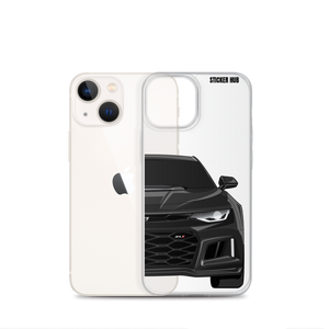 Black 6th Gen Camaro ZL1 - iPhone Case