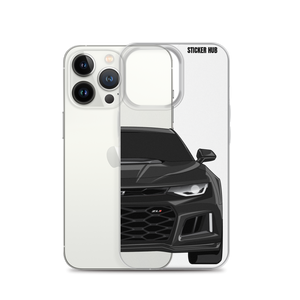 Black 6th Gen Camaro ZL1 - iPhone Case