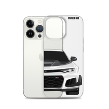 Load image into Gallery viewer, White 6th Gen Camaro ZL1 1LE - iPhone Case