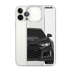 Black 6th Gen Camaro ZL1 - iPhone Case