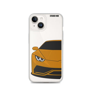 Orange Lamborghini Huracan - iPhone Case