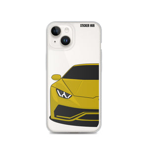 Yellow Lamborghini Huracan - iPhone Case