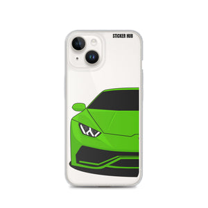 Green Lamborghini Huracan - iPhone Case