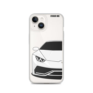 White Lamborghini Huracan - iPhone Case