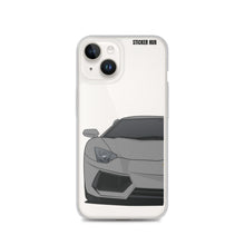 Load image into Gallery viewer, Gray Lamborghini Aventadoor - iPhone Case