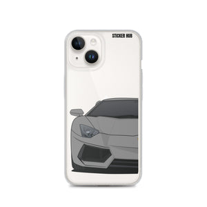 Gray Lamborghini Aventadoor - iPhone Case