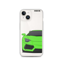 Load image into Gallery viewer, Green Lamborghini Aventadoor - iPhone Case