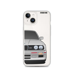 Silver BMW E30 - iPhone Case