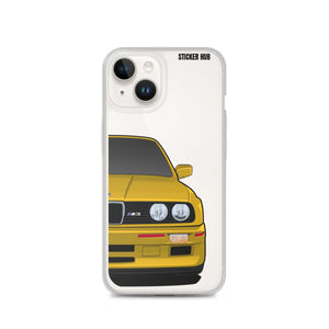 Yellow BMW E30 - iPhone Case