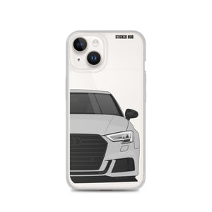 Silver B9 Audi S3 - iPhone Case