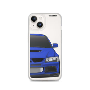 Blue Mitsubishi Evo - iPhone Case