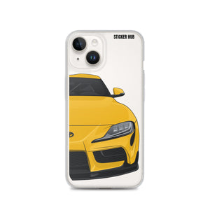 Yellow MKV Toyota Supra - iPhone Case