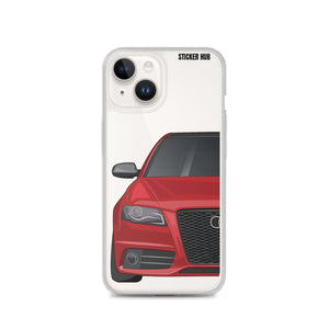 Brilliant Red B8 Audi S4 - iPhone Case