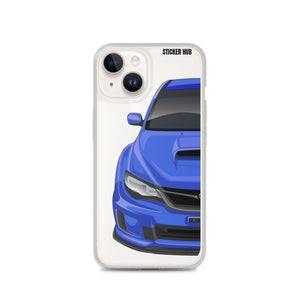 WR Blue 09-14 Subaru WRX STI - iPhone Case