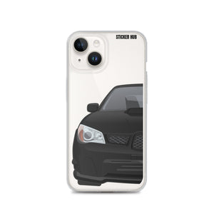 Black 06-07 Subaru WRX STI - iPhone Case