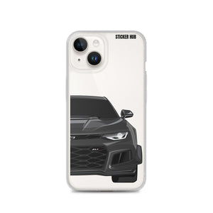 Black 6th Gen Camaro ZL1 1LE - iPhone Case