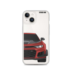 Garnet Red 6th Gen Camaro ZL1 1LE - iPhone Case