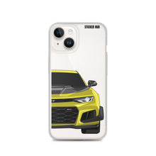 Load image into Gallery viewer, Yellow 6th Gen Camaro ZL1 1LE - iPhone Case