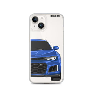 Hyper Blue 6th Gen Camaro ZL1 - iPhone Case