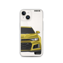 Load image into Gallery viewer, Yellow 6th Gen Camaro ZL1 - iPhone Case