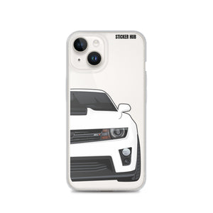 White 5th Gen Camaro ZL1 - iPhone Case