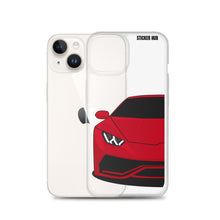 Load image into Gallery viewer, Red Lamborghini Huracan - iPhone Case