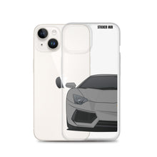 Load image into Gallery viewer, Gray Lamborghini Aventadoor - iPhone Case