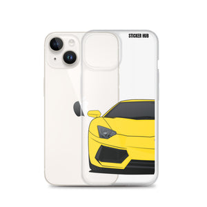 Yellow Lamborghini Aventadoor - iPhone Case