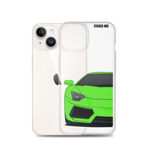 Load image into Gallery viewer, Green Lamborghini Aventadoor - iPhone Case