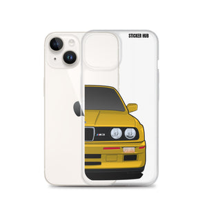 Yellow BMW E30 - iPhone Case