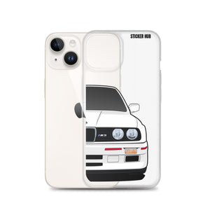 White BMW E30 - iPhone Case