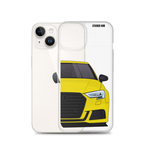 Yellow B9 Audi S3 - iPhone Case