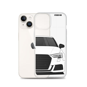 White B9 Audi S3 - iPhone Case