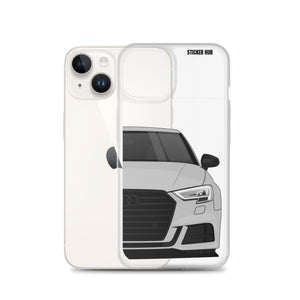 Silver B9 Audi S3 - iPhone Case