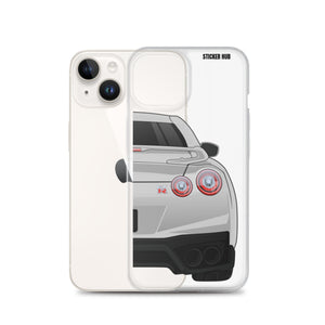 Silver R35 Nissan GTR - iPhone Case