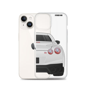 White R35 Nissan GTR - iPhone Case