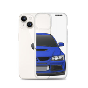 Blue Mitsubishi Evo - iPhone Case