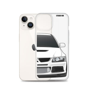 White Mitsubishi Evo - iPhone Case