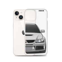 Load image into Gallery viewer, Silver Mitsubishi Evo - iPhone Case