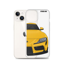 Load image into Gallery viewer, Yellow MKV Toyota Supra - iPhone Case