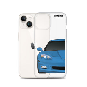 Jet Stream Blue C6 Corvette - iPhone Case