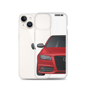 Brilliant Red B8 Audi S4 - iPhone Case