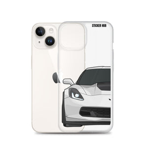 White C7 Corvette Z06 - iPhone Case