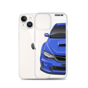 WR Blue 09-14 Subaru WRX STI - iPhone Case