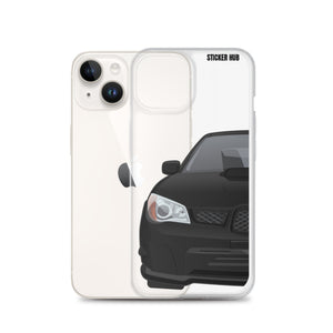 Black 06-07 Subaru WRX STI - iPhone Case